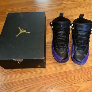 Jordan 12 Field Purple size 5.5 for Kids and Women